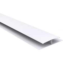 Emenda `H` Para Forro De Pvc Classic Interno 6 Metros Branco Fortlev